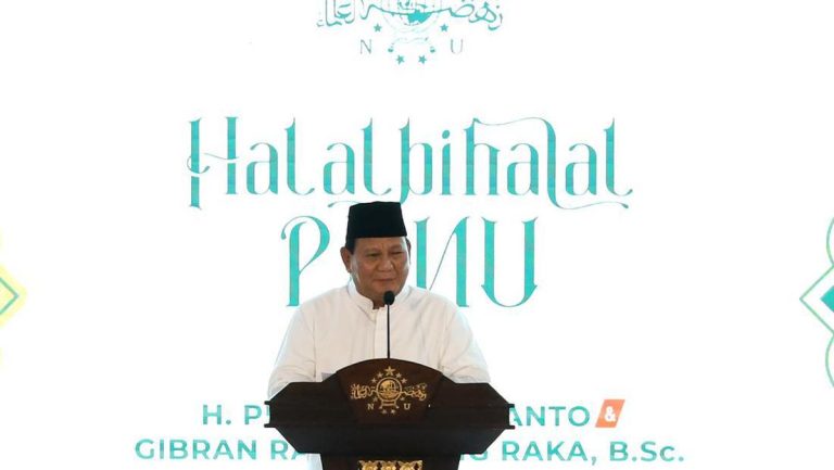 Prabowo di Halal Bihalal PBNU: Saya Bagian dari keluarga NU dari Dulu